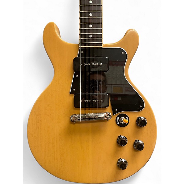 Used Epiphone INSPIRED BY GIBSON 1960 LES PAUL DOUBLE CUT TV Yellow Solid Body Electric Guitar