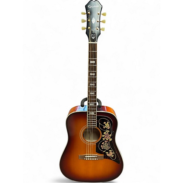 Used Epiphone FT110 Frontier Iced Tea Acoustic Electric Guitar