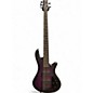 Used Schecter Guitar Research Stiletto Studio 5 String Trans Purple Electric Bass Guitar thumbnail