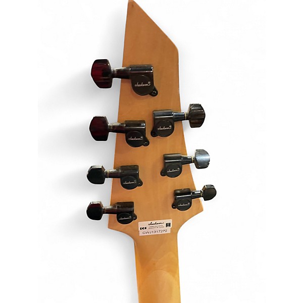 Used Jackson JS22-7 Dinky 7 String Black Solid Body Electric Guitar