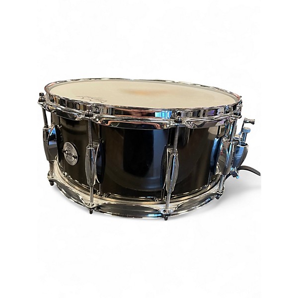 Used Gretsch Drums 14in BLACK NICKEL OVER STEEL Black Chrome Drum