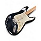 Vintage 1995 Squier Standard Stratocaster Black Solid Body Electric Guitar