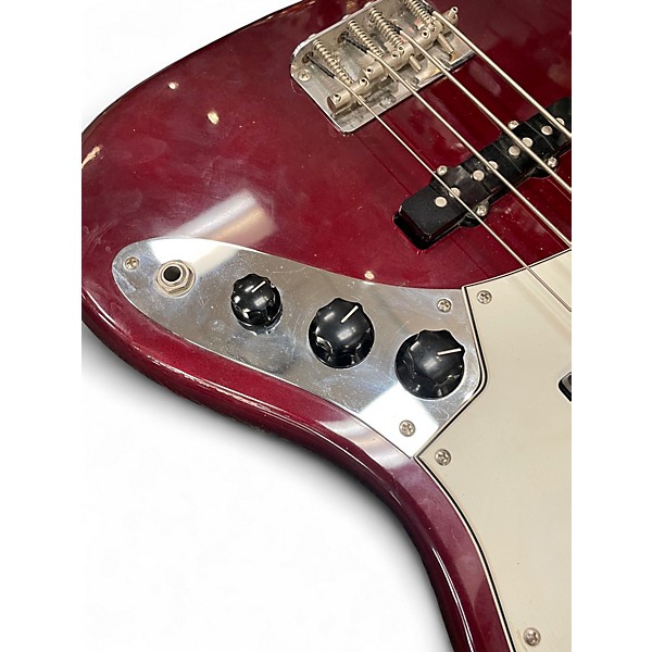 Vintage 2003 Fender Standard Jazz Bass Burgundy Electric Bass Guitar