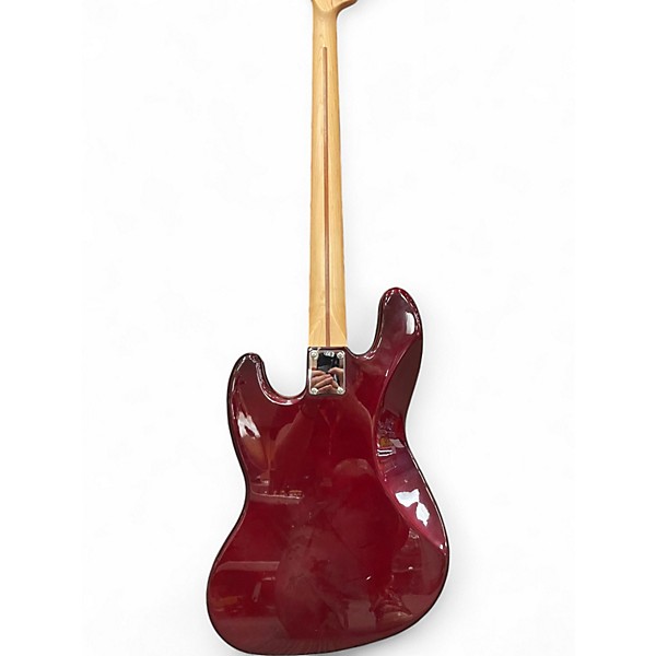 Vintage 2003 Fender Standard Jazz Bass Burgundy Electric Bass Guitar