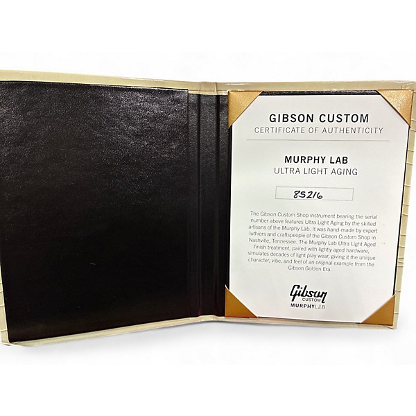 Used Gibson 1958 Reissue Murphy Aged Les Paul 2 Tone Sunburst Solid Body Electric Guitar