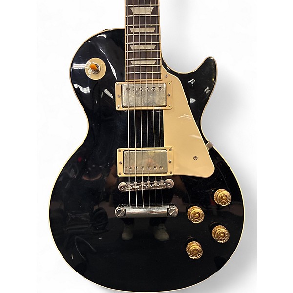 Used Gibson Les Paul Classic Black and White Solid Body Electric Guitar