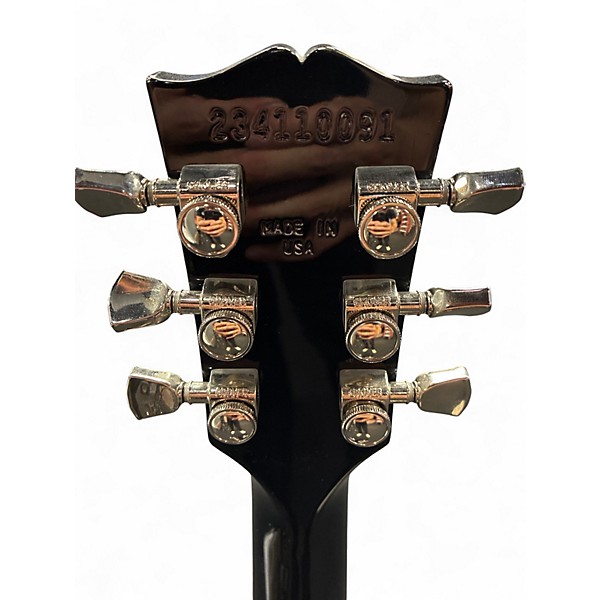 Used Gibson Les Paul Classic Black and White Solid Body Electric Guitar