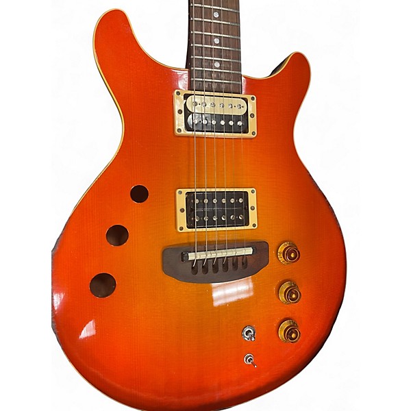 Vintage 1990s Hamer Duotone Shotgun Trans Red Hollow Body Electric Guitar