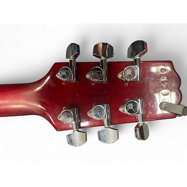 Vintage 1990s Hamer Duotone Shotgun Trans Red Hollow Body Electric Guitar