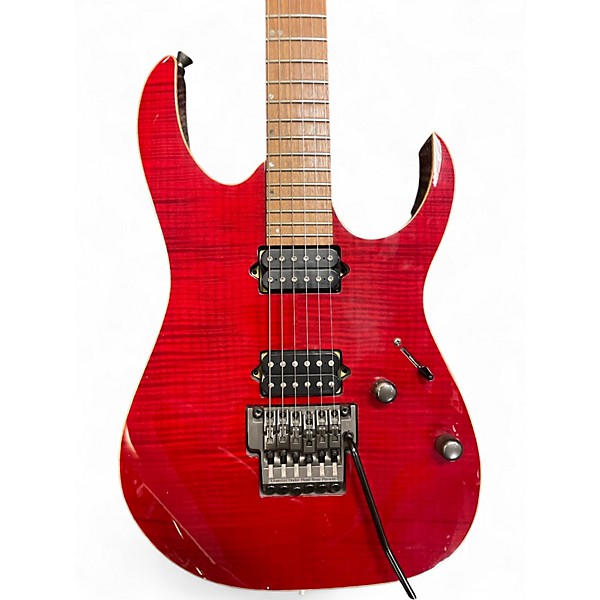 Used Ibanez RG3120 RED FLAME MAPLE Solid Body Electric Guitar
