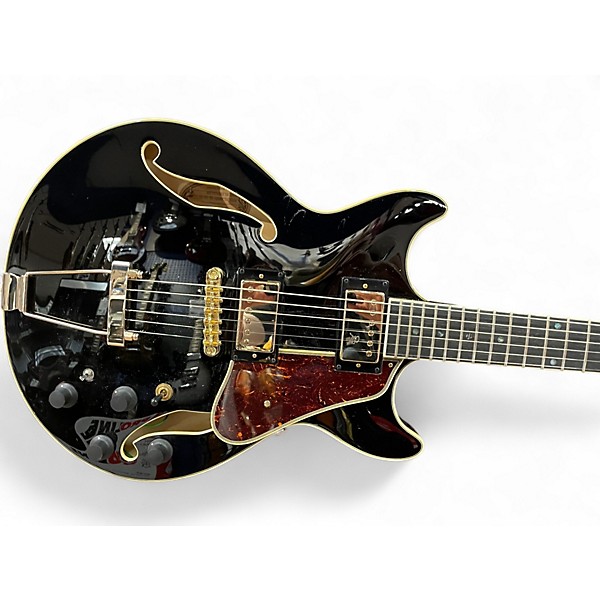 Used Ibanez AMH90-BK Black Hollow Body Electric Guitar