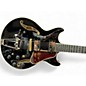 Used Ibanez AMH90-BK Black Hollow Body Electric Guitar