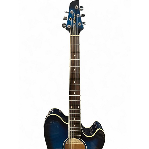 Used Ibanez TCY10E Talman Sapphire Blue Trans Acoustic Electric Guitar