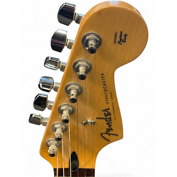 Used Fender FSR Standard Stratocaster HSS Candy Red Burst Solid Body Electric Guitar