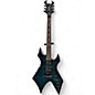 Used B.C. Rich NJ Series Warlock Blue Solid Body Electric Guitar thumbnail