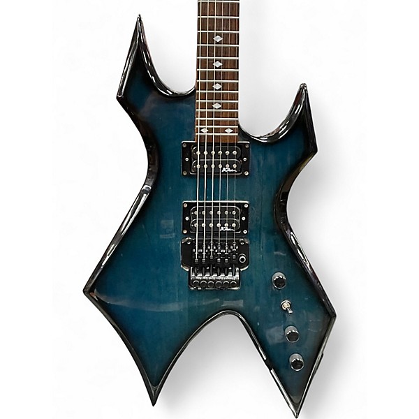 Used B.C. Rich NJ Series Warlock Blue Solid Body Electric Guitar