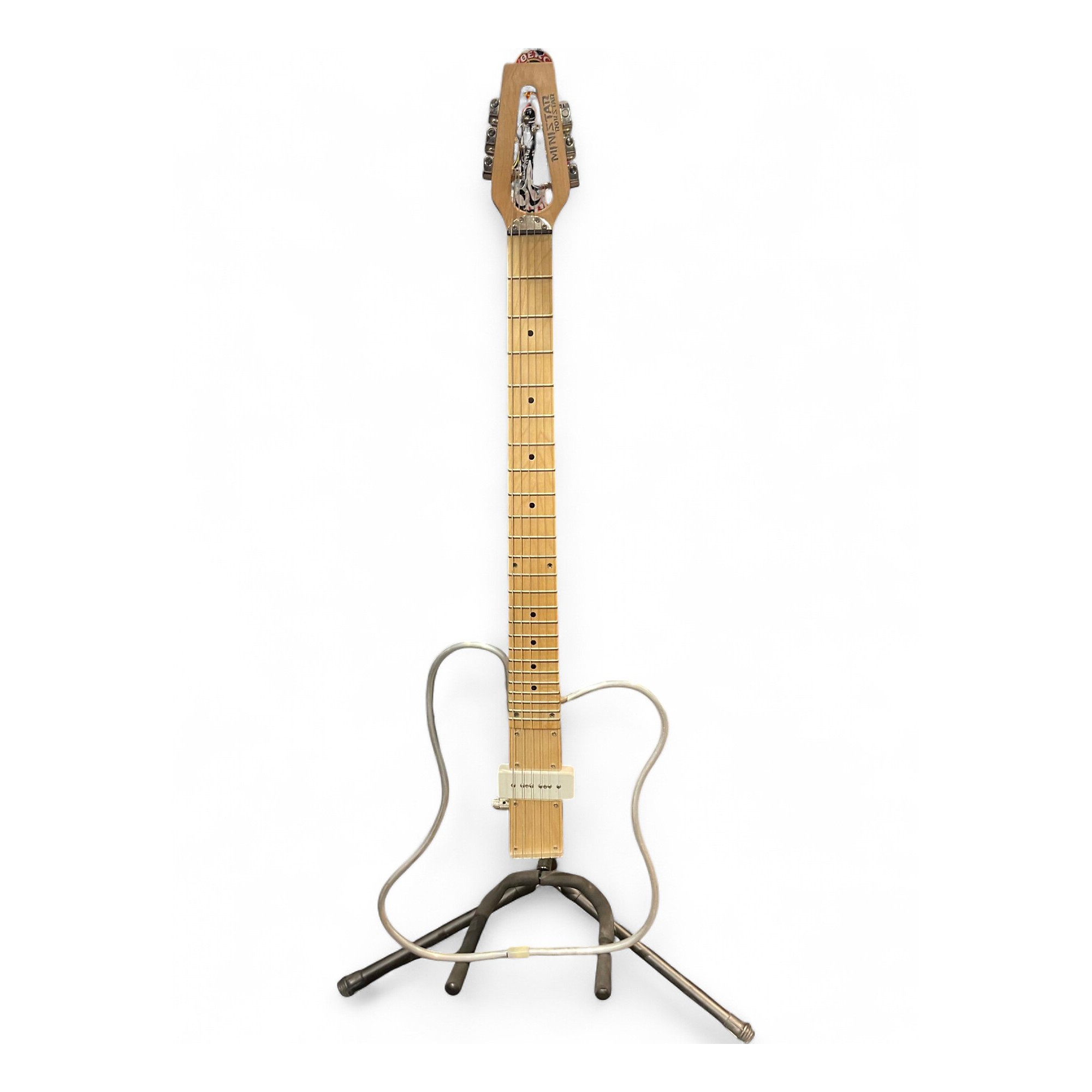 Used Ministar ROKSTAR TRAVEL GUITAR NATURAL Electric Guitar