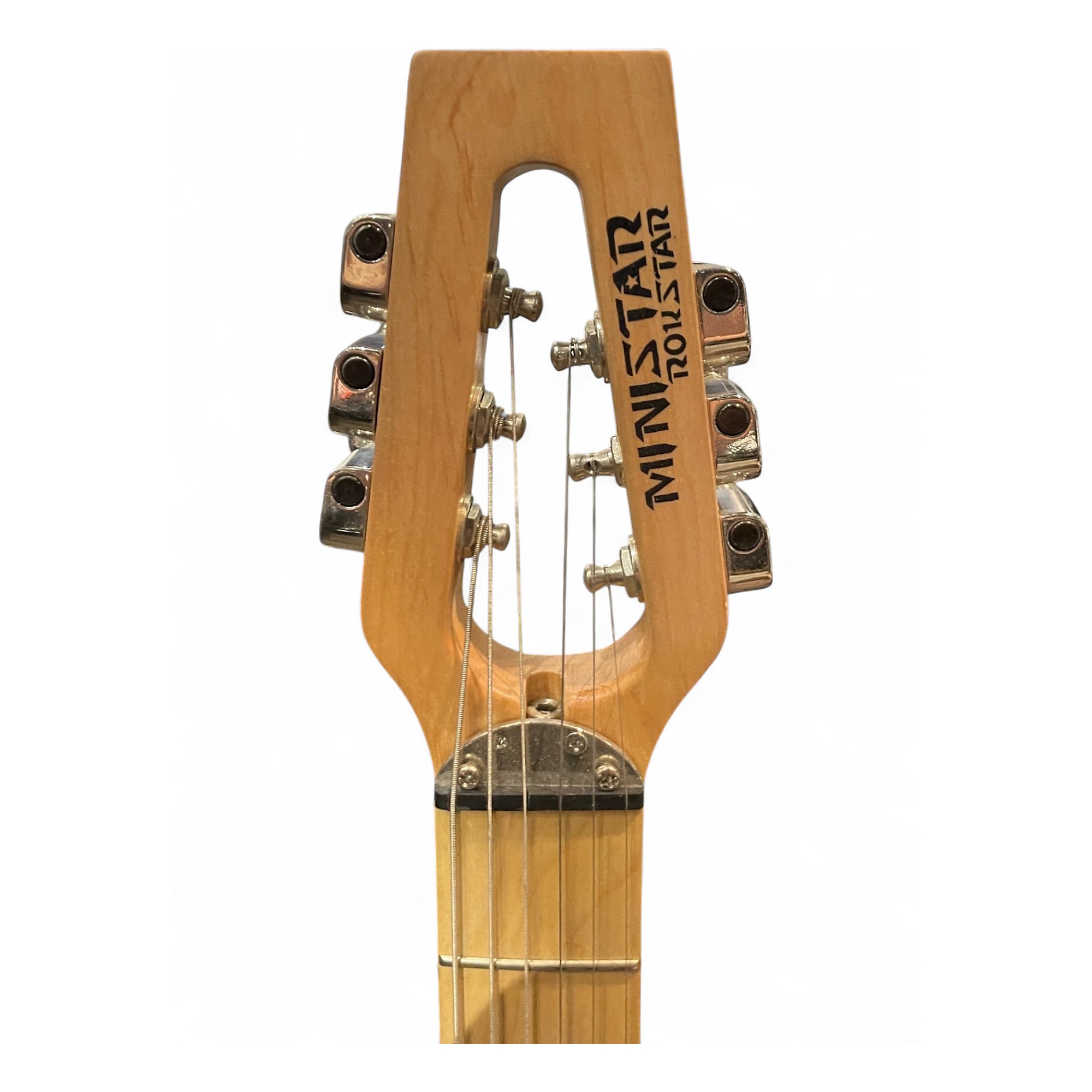 Used Ministar ROKSTAR TRAVEL GUITAR NATURAL Electric Guitar
