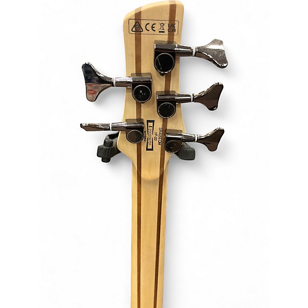 Used Ibanez SR405EQM Quilted Maple Cosmic Blue Starburst Electric Bass Guitar