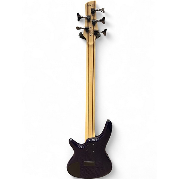 Used Ibanez SR405EQM Quilted Maple Cosmic Blue Starburst Electric Bass Guitar