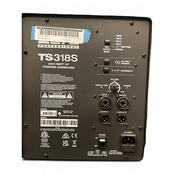 Used Alto ts318s Powered Subwoofer