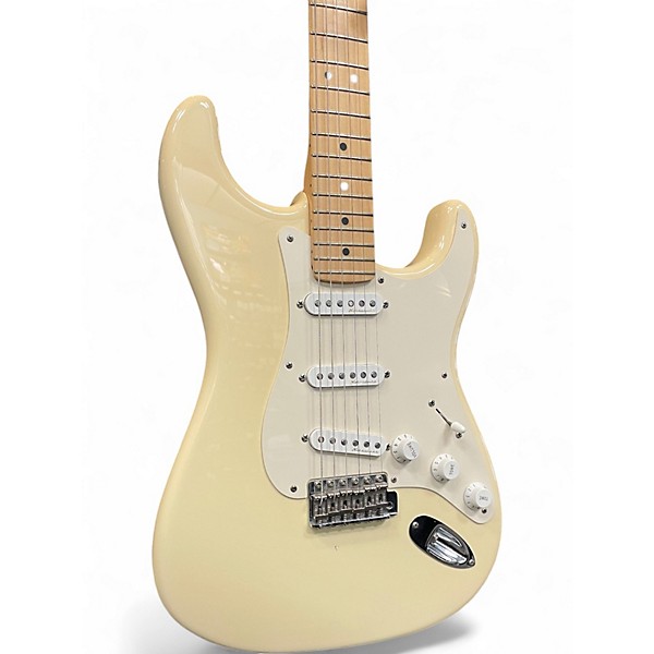 Used 2005 Fender Artist Series Eric Clapton Stratocaster Olympic White Solid Body Electric Guitar