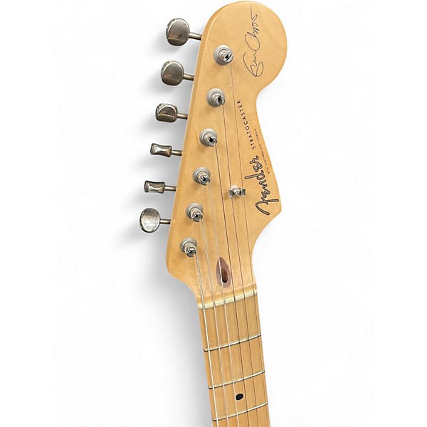 Used 2005 Fender Artist Series Eric Clapton Stratocaster Olympic White Solid Body Electric Guitar