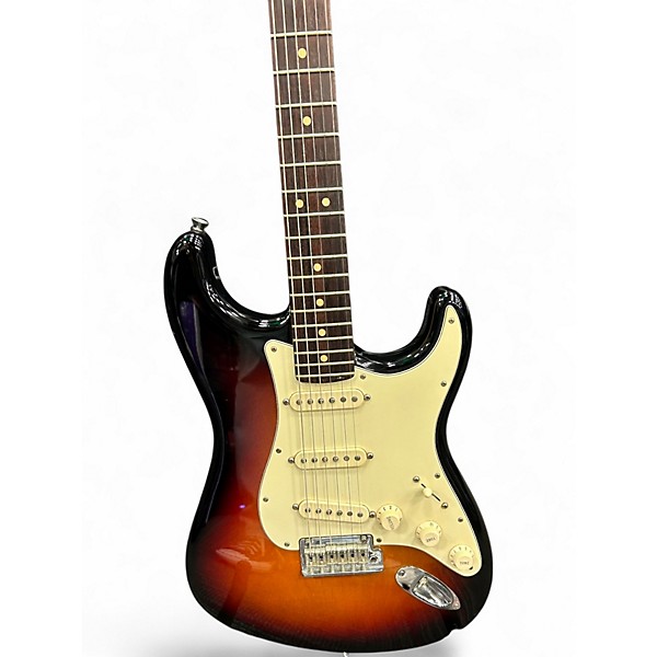 Used Fender American Standard Stratocaster 3 Tone Sunburst Solid Body Electric Guitar