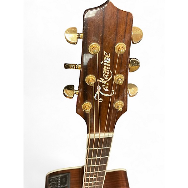 Used Takamine EF360SC Natural Acoustic Electric Guitar