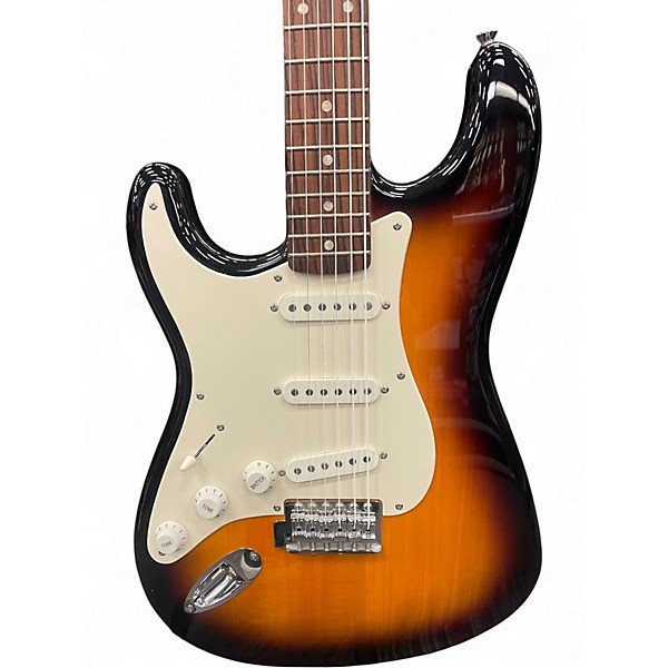 Used Squier Standard Stratocaster Brown Sunburst Solid Body Electric Guitar