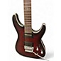 Used Schecter Guitar Research C-1 Platinum FR S Satin Crimson Red Burst Solid Body Electric Guitar