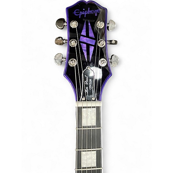 Used Epiphone Les Paul Custom Widow Purple Burst Solid Body Electric Guitar