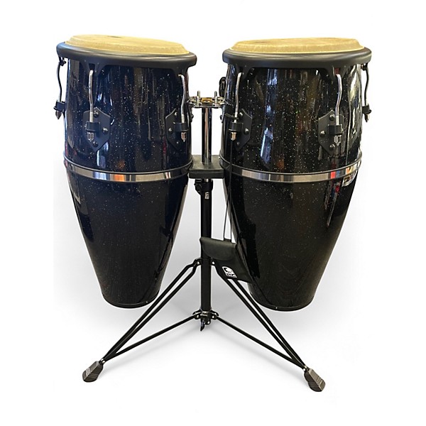 Used Toca 2800FBKS Players Series Fiberglass Congas With Double Conga Conga