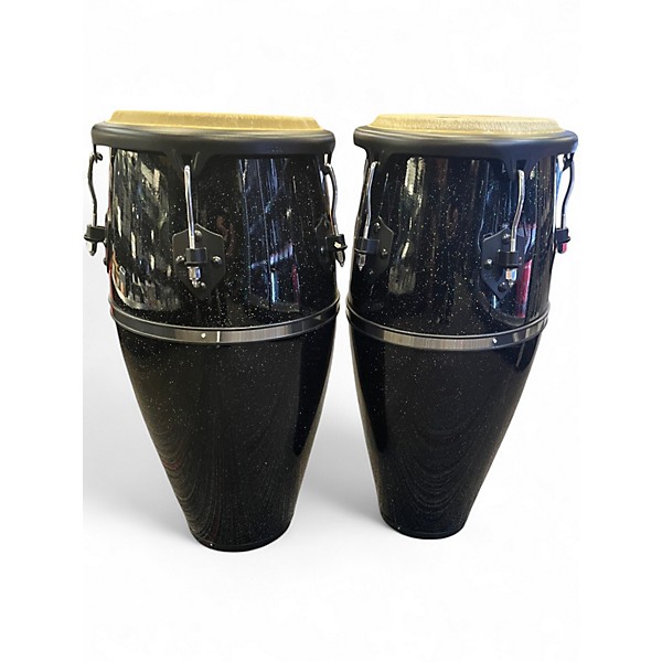 Used Toca 2800FBKS Players Series Fiberglass Congas With Double Conga Conga