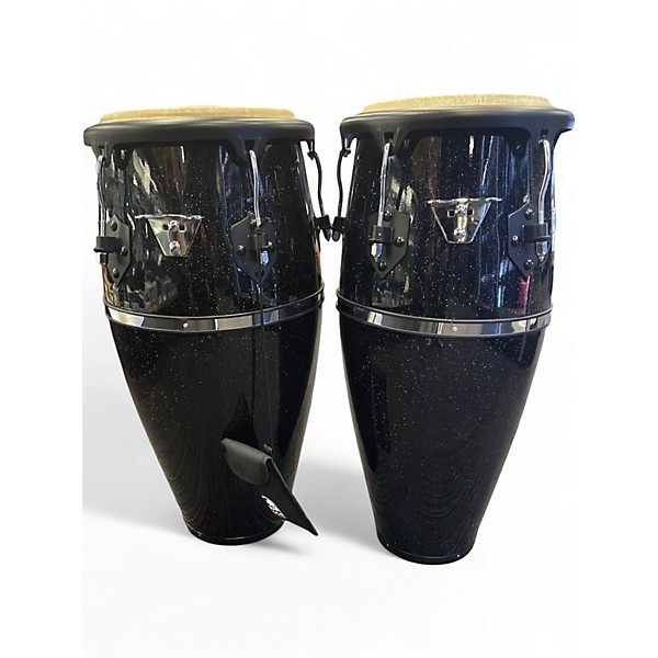 Used Toca 2800FBKS Players Series Fiberglass Congas With Double Conga Conga