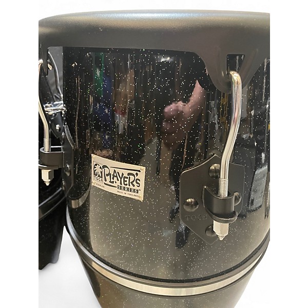 Used Toca 2800FBKS Players Series Fiberglass Congas With Double Conga Conga