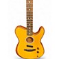 Used Fender Acoustasonic Player Telecaster yellow Acoustic Electric Guitar