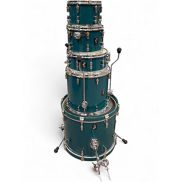 Used SONOR 5 Piece AQ1 Caribbean Blue Drum Kit