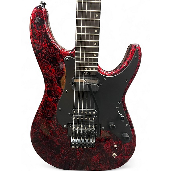 Used Schecter Guitar Research Sun Valley Super Shredder SVSS Red Reign Solid Body Electric Guitar