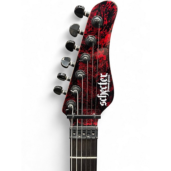 Used Schecter Guitar Research Sun Valley Super Shredder SVSS Red Reign Solid Body Electric Guitar