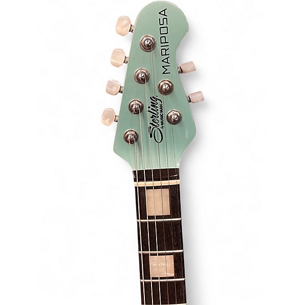 Used Sterling by Music Man Mariposa AQUA MARINE Solid Body Electric Guitar