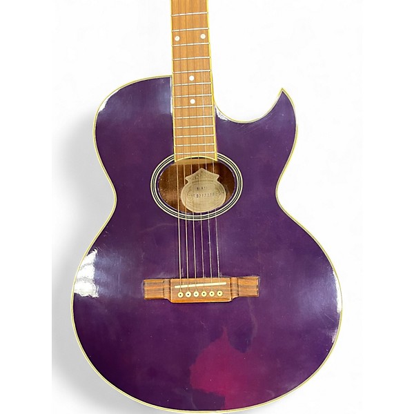 Used Washburn EA 8TP TRANSPARENT PURPLE Acoustic Electric Guitar