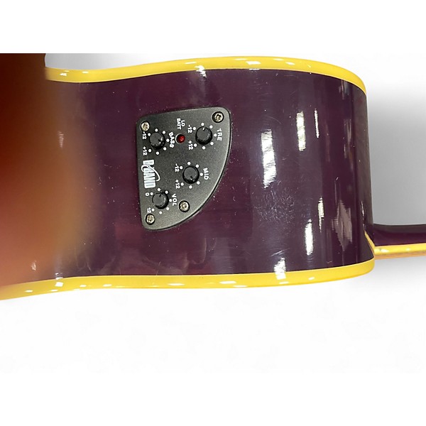 Used Washburn EA 8TP TRANSPARENT PURPLE Acoustic Electric Guitar