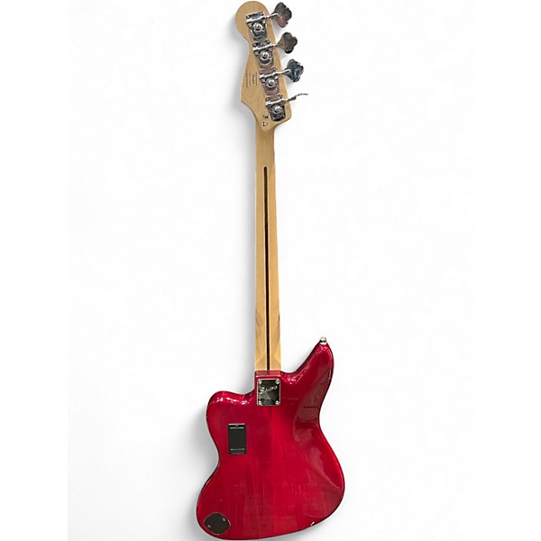 Used Squier Vintage Modified Jaguar Bass Special Cherry Electric Bass Guitar