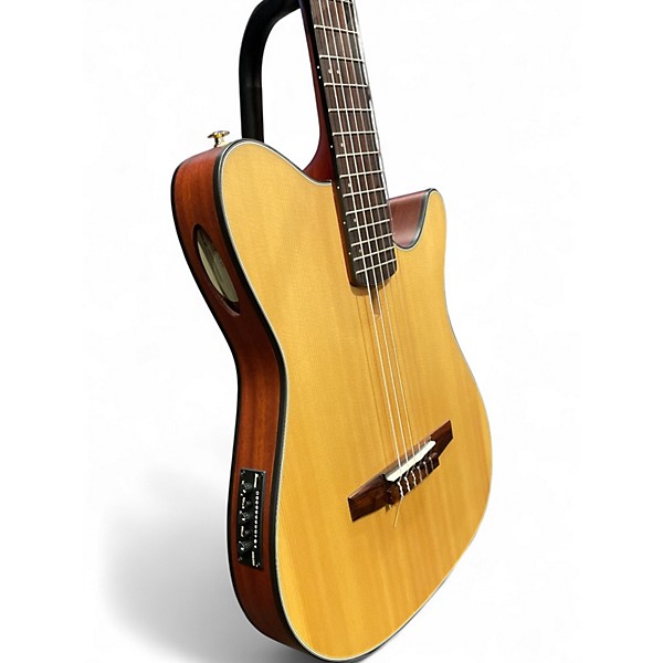 Used Ibanez FRH10N Natural Classical Acoustic Electric Guitar