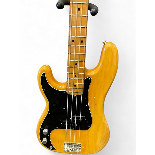 Vintage 1977 Fender Precision Bass Left Handed Natural Electric Bass Guitar