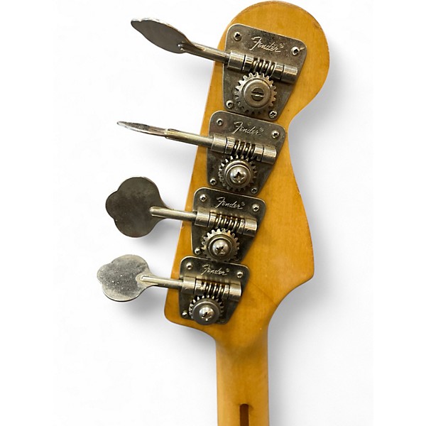 Vintage 1977 Fender Precision Bass Left Handed Natural Electric Bass Guitar
