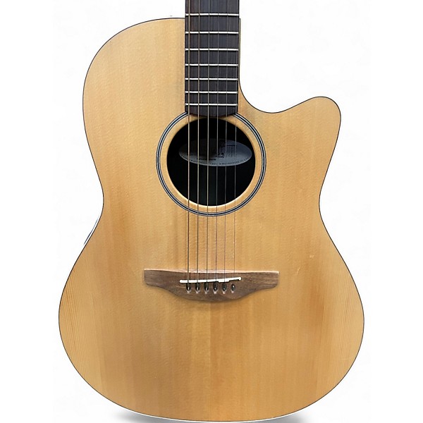 Used Ovation balladeer s771 Natural Acoustic Electric Guitar