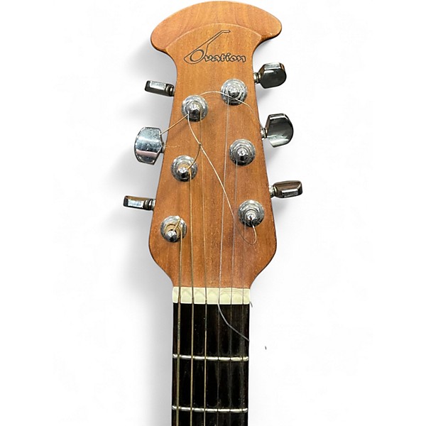 Used Ovation balladeer s771 Natural Acoustic Electric Guitar