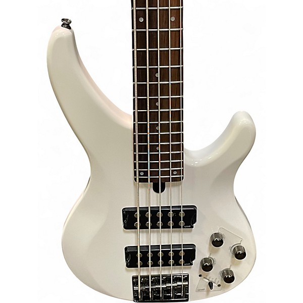 Used Yamaha DRBX305 White Electric Bass Guitar